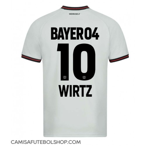 Camisa de time de futebol Bayer Leverkusen Florian Wirtz #10 Replicas 2º Equipamento 2023-24 Manga Curta